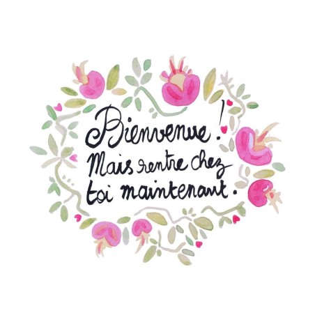 Badges trash Deloffre - Bienvenue mais rentre chez toi maintenant