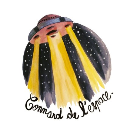 Badges trash Deloffre - Connard de l'espace