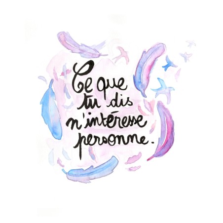 Badges trash Deloffre - Ce que tu dis n'intéresse personne