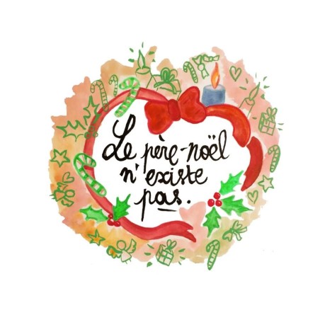 Badges trash Deloffre - Le père Noël n'existe pas