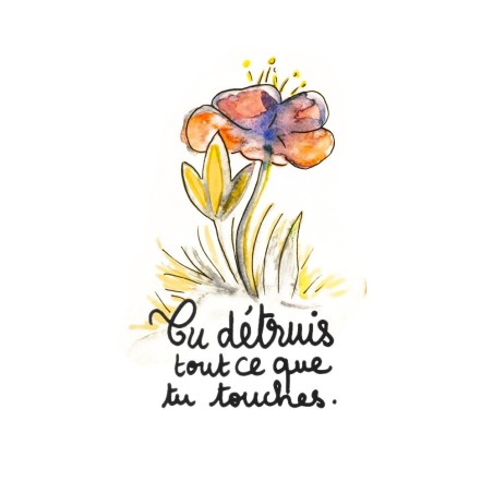 Badges trash Deloffre - Tu détruits tout ce que tu touches