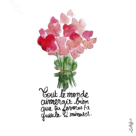 Badges trash Deloffre - Tout le monde aimerait bien que tu fermes ta gueule 2 minutes