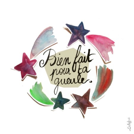 Badges trash Deloffre - Bien fait pour ta gueule