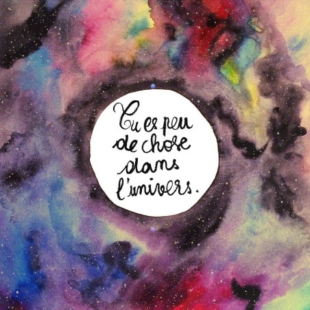 Badges trash Deloffre - Tu es peu de chose dans l'univers