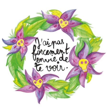 Badges trash Deloffre - J'ai pas forcement envie de te voir