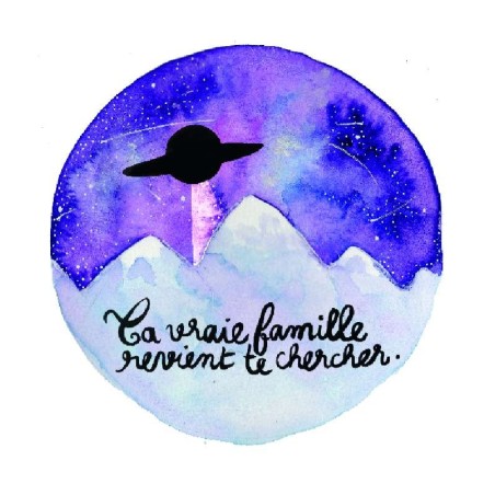 Badges trash Deloffre - Ta vraie famille revient te chercher