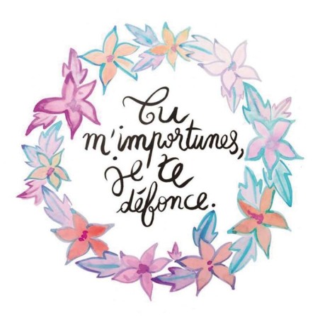 Badges trash Deloffre - Tu m'importunes, je te défonce