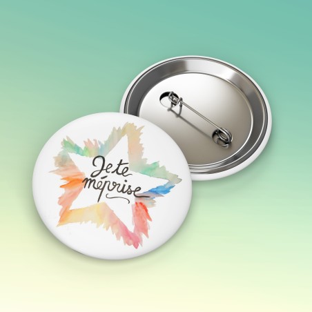 Badges trash Deloffre - Je te méprise