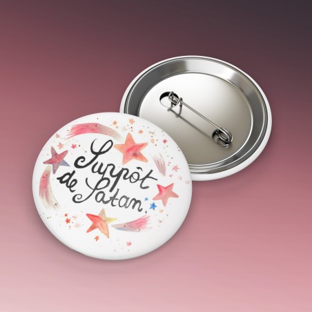 Badges trash Deloffre - Suppôt de Satan