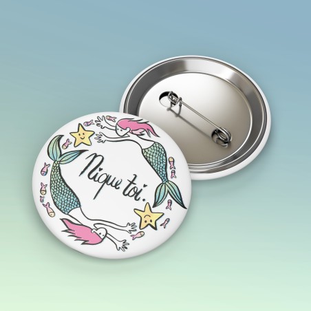 Badges trash Deloffre - Nique toi