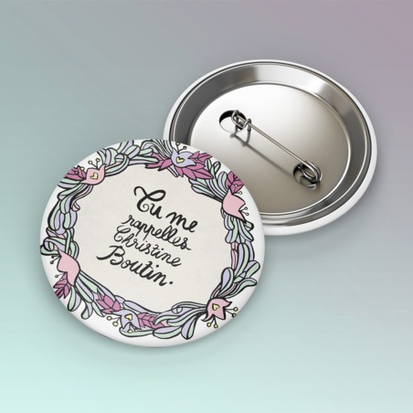 Badges trash Deloffre - Tu me rappelles Christine Boutin