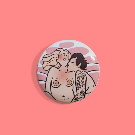 Badge  Le Vrai Sexe de la vraie vie - Bisous doigté