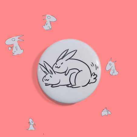 Badge  Le Vrai Sexe de la vraie vie - Lapin