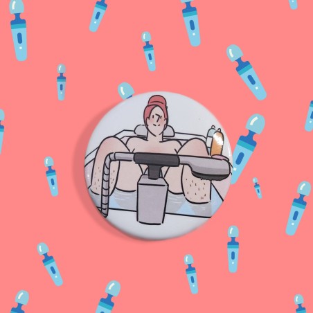Badge  Le Vrai Sexe de la vraie vie - Baignoire