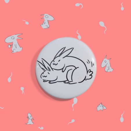Badge  Le Vrai Sexe de la vraie vie - Lapin