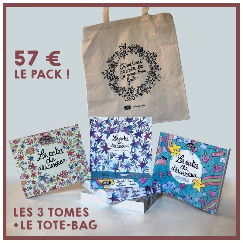 Les trois désavoeux avec un tote-bag - PACK