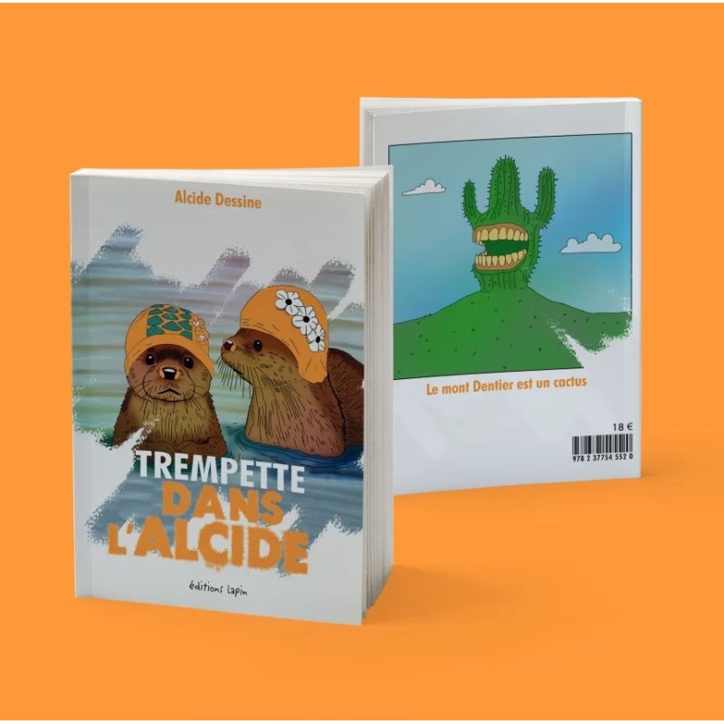 vue 3d du livre trempette dans l'Alcide
